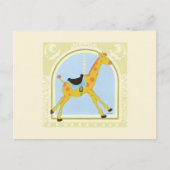 CarrouselGiraffe van June Erica Vess Briefkaart (Voorkant)