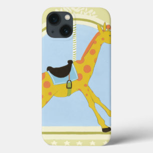 CarrouselGiraffe van June Erica Vess iPhone 13 Hoesje