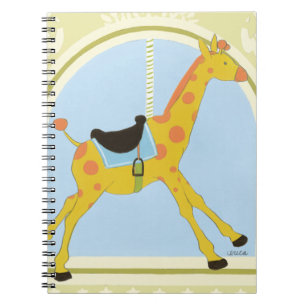 CarrouselGiraffe van June Erica Vess Notitieboek