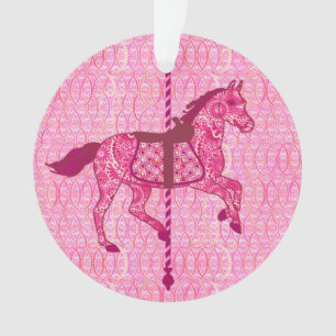 Carrouselpaard - Fuchsia Pink Ornament