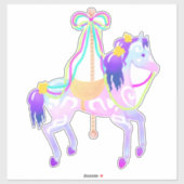 Carrouselpaard (grote sticker) sticker (Vel)