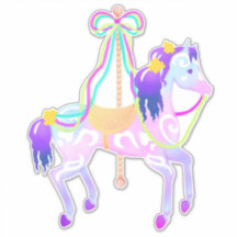 Carrouselpaard (grote sticker)