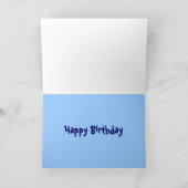 Carrouselpaard - Happy Birthday Kaart (Binnen)