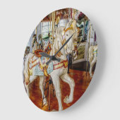 Carrouselpaard — Ronde wandklok Grote Klok (Hoek)