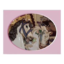 Carrouselpaarden afdrukken poster