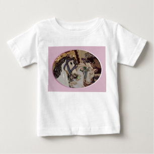 Carrouselpaarden ontwerpen shirt voor kinderen