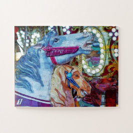 carrouselpaardenrennen legpuzzel