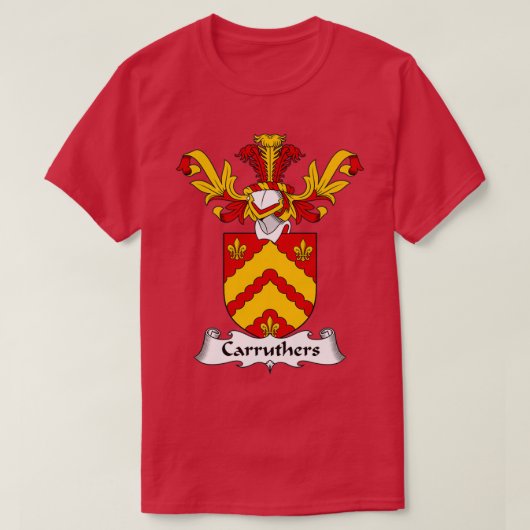 Carruthers Coat of Arms Family Crest T-shirt (Design voorkant)