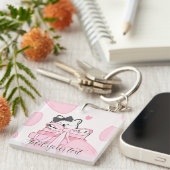 Carry Love & Books – Cat Acrylic Keychain (Voorkant Rechts)