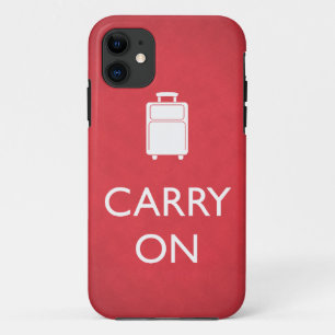 Carry on Luggage Funny Meme iPhone 11 Hoesje