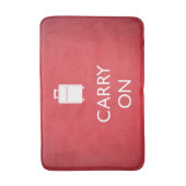 CARRY ON - Luggage - Funny Red Badmat (Voorkant Verticaal)