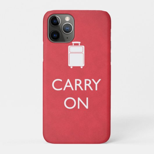 CARRY ON - Luggage - Funny Red Case-Mate iPhone Case (Achterkant)