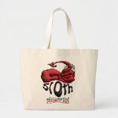 Carry Your Sin Sloth  Grote Tote Bag (Voorkant)