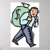 Carrying A Bag Of Money Poster (Voorkant)