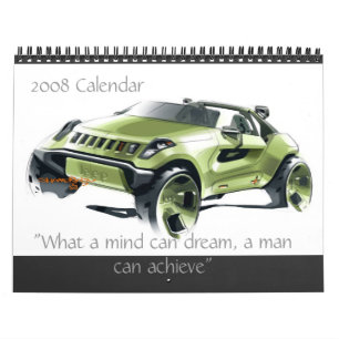 Cars 2008-kalender voor concept kalender