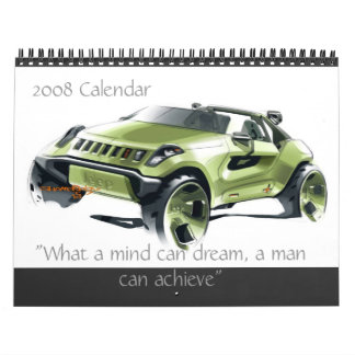 Cars 2008-kalender voor concept kalender