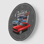 Cars à Muscles 60 Grande horloge (Angle)