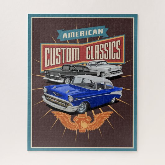 Cars Classiques Personnalisés Puzzle (Vertical)