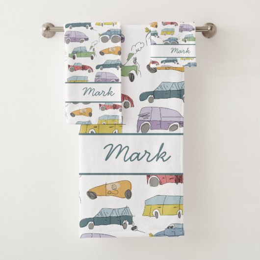 Cars Doodle Bad Handdoek (Insitu)