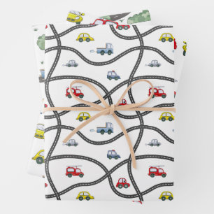 Cars Pattern Inpakpapier Vel