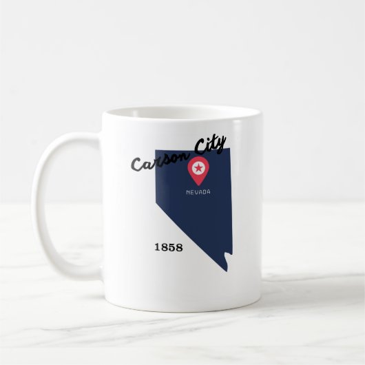 Carson City coffee mug (Gauche)