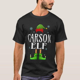 Carson Elf Kerst Morsige Heren Familie Matching Ch T-shirt