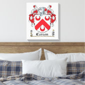 Carson Family Crest Canvas Afdruk (Insitu (Slaapkamer))
