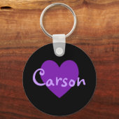 Carson in het Paars Sleutelhanger (Voorkant)