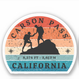 Carson Pass wandelen Californië Trials Sticker