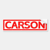 Carson Stamp Bumpersticker (Voorkant)