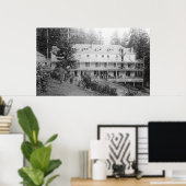 Carson, WA Shipherd's Springs Hotel Uitzicht 2 Poster (Thuiskantoor)