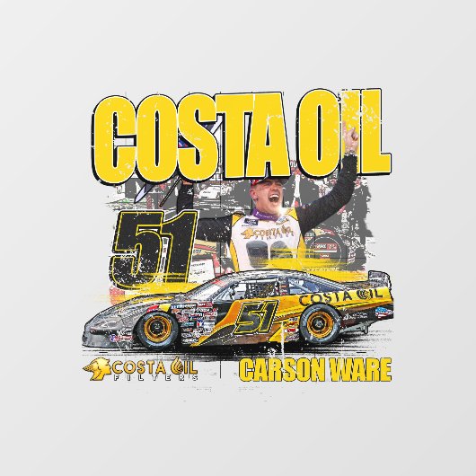 Carson Ware 51 Car Window Cling Raamsticker (Vel)