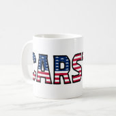 Carsten Name Vorname USA styled Tasse Kaffeetasse Koffiemok (Voorkant links)