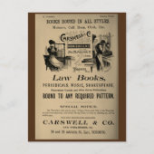 carswell Toronto Print Bindery Woman Briefkaart (Voorkant)