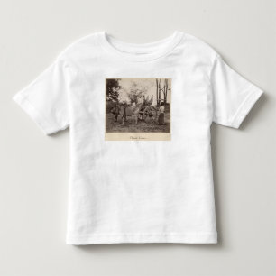 Cart, getrokken door twee oxen in Mandalay, Birma Kinder Shirts