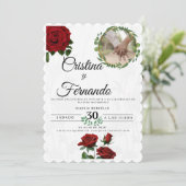 carta de intacion de boda kaart (Staand voorkant)