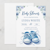 Cartable bébé Invitation à une baby shower, Bébé g (Devant / Derrière)