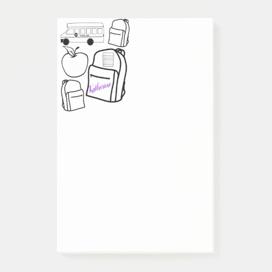 Cartables de coloriage Post-it Notes (Devant)