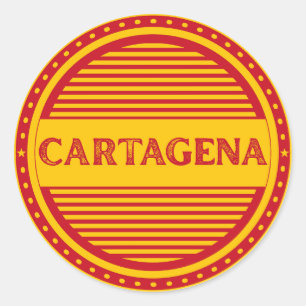 Cartagena City Pride Embleem – Spaanse identiteit Ronde Sticker