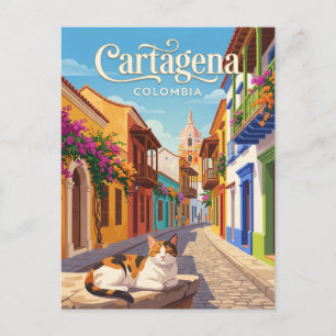 Cartagena Colombia Briefkaart