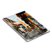 Cartagena Colombia City Street Uitzicht Notitieboek (Rechterzijde)