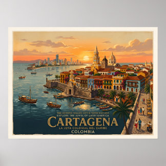Cartagena, Colombia de Juweel van Latijns-Amerika Poster