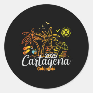 Cartagena Colombia Familie Vakantie 2025 Cruise So Ronde Sticker