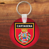 Cartagena Flag Sleutelhanger (Voorkant)