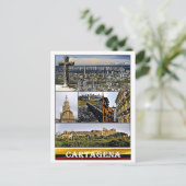Cartagena - Mosaic - Colombia Briefkaart (Staand voorkant)