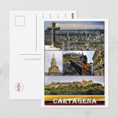 Cartagena - Mosaic - Colombia Briefkaart (Voorkant / Achterkant)