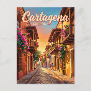 Cartagena Omwalde Stad Colombia Briefkaart