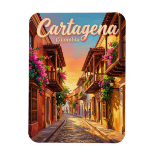 Cartagena Omwalde Stad Colombia Magneet