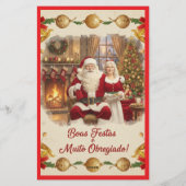 Cartão de Natal Briefpapier (Achterkant)