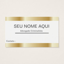 Cartão de visitas ADVOGADO Visitekaartjes